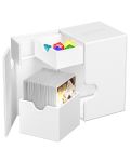 Cutie pentru carduri Ultimate Guard Flip`n`Tray XenoSkin - Monocolor White (100+ bucăți) - 3t